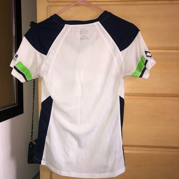 Women Seattle Seahawks sequined short sleeve🏈💚💙 - Picture 3 of 6